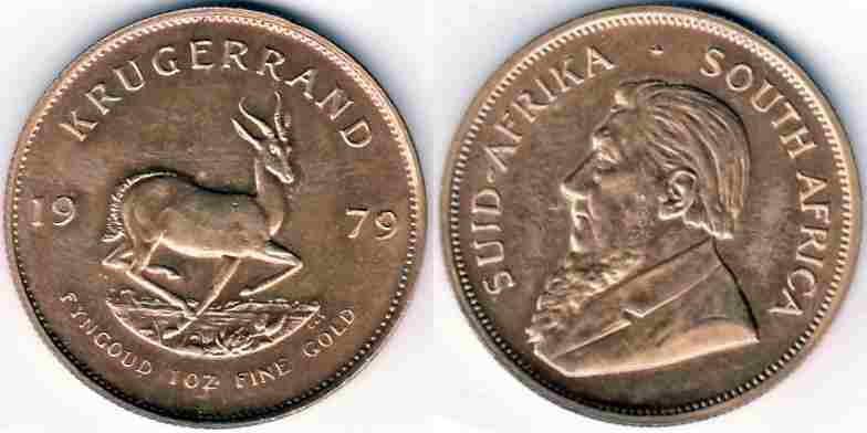 1 Unze Krügerrand Goldmünze Südafrika 1979