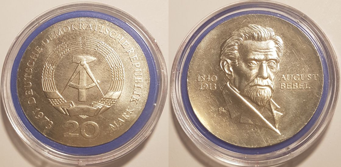20 Mark 1973 DDR August Bebel st