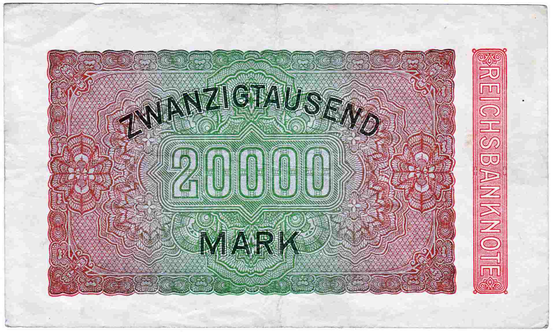 20.000 Mark Reichsbanknote 1923 R