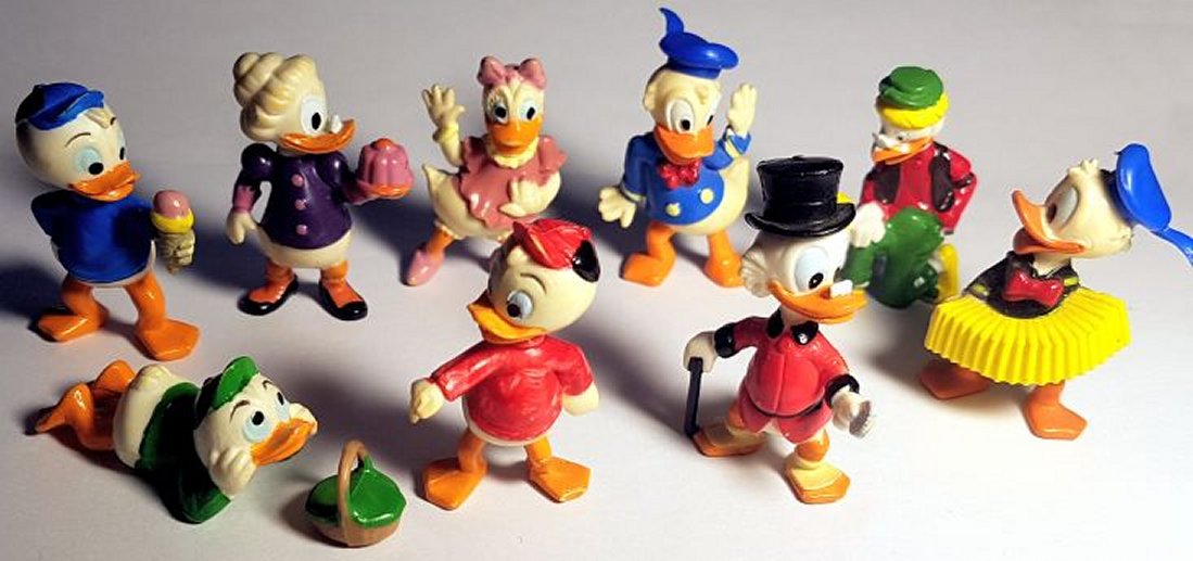 -----> Freie Auswahl der Einzelfiguren von Donalds flotte Familie von 1987