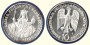 10 DM Gedenkmünze 1990 F 800. Todestag Kaiser Friedrich I. Barbarossa ST