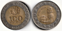 100 Escudos Portugal 1991  Pedro Nunes  Bimetallmünze - Umlaufgeld